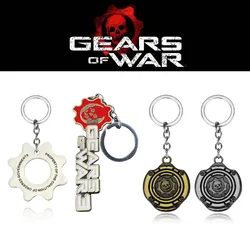 Hot Sale Game Gears Of War Keychain War Machine Pendant Stainless Steel Reaction Furnace Necklace For Men Women Fans Accessories