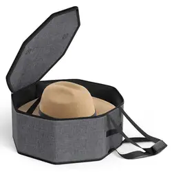 Hats Box Traveling Cowboy Hat Storage Case Hat Box Holder Organizer Case With Zipper for Cowboy Hats Fisherman Hats Straw Hats