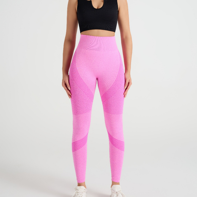 Seamless Yoga Clothes Plus Size Sexy Lines Yoga Pants Women's Long Pants Quick Drying Slimming Elastic Fitness Sports Leggings