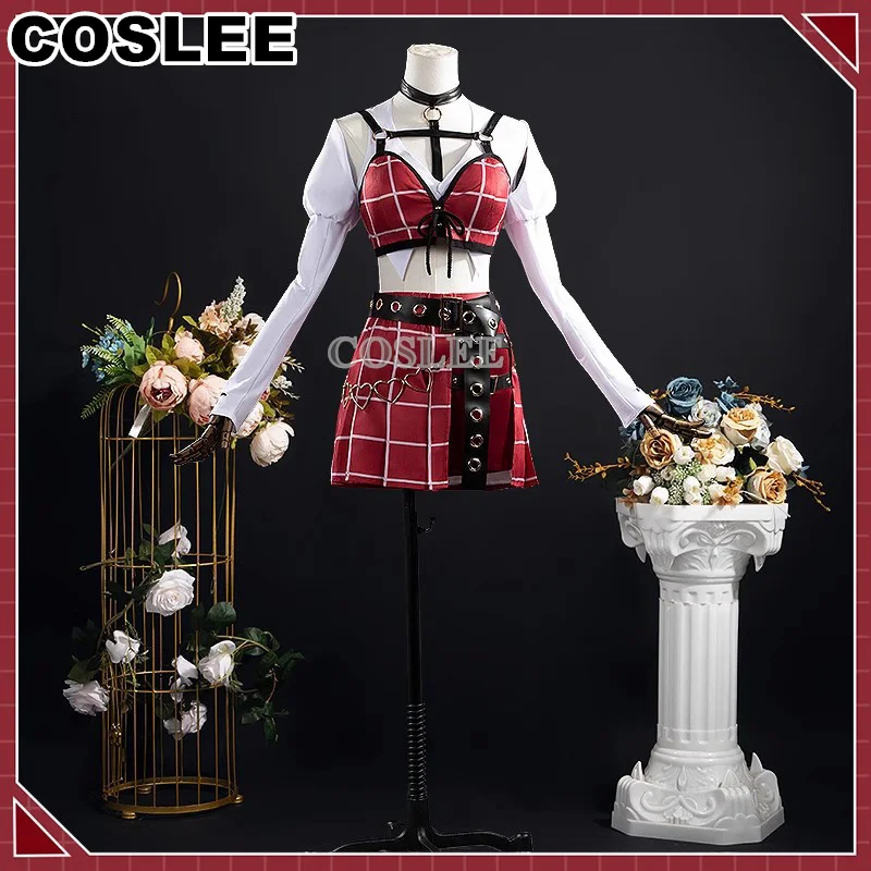 COSLEE Kuzuha knkn Kanae Cosplay Costume Vtuber Nijisanji Cosplay Lovely Uniforms Dress Halloween Party Outfit Women Game Suit