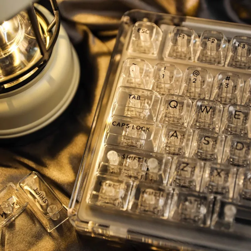 KiiBOOM كمبيوتر شفاف مخصص Keycap ASA الارتفاع 68/75/98 لوحة المفاتيح الميكانيكية 146 مفتاح مجموعة كاملة مادة PBT
