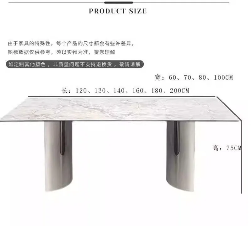 Modern Nordic Tables Luxury Tall Keep Kitchen Style Dining Tables Rectangle WarmTavolo Rotondo Pranzo Dining Room Furniture