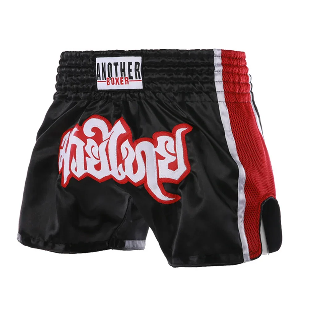 Unisex Boxing Shorts Training Trunks For MMA Muay Thai Fitness Shorts For Adults Breathable Mesh Fabric Boxing Training Pants ﻿