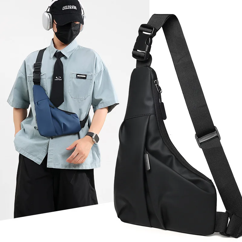 جديد الشبح تحت الإبط الحافظة حقيبة مكافحة سرقة مثلث حزمة للرجال اليسار/اليمين الكتف Crossbody حقيبة صدر للرجال النايلون