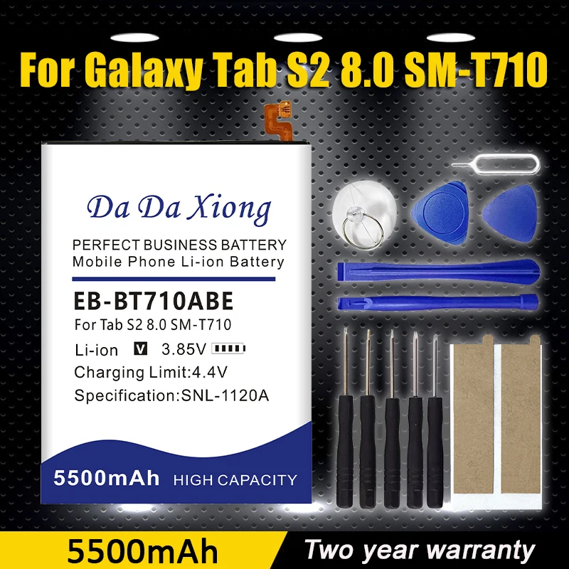 العلامة التجارية الجديدة اللوحي EB-BT710ABA EB-BT710ABE بطارية 5500mAh لسامسونج غالاكسي تبويب S2 8.0 SM-T710 T713 T715 T719C T713N #1