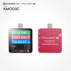 Red version KM003C ChargerLAB POWER-Z 240W PD3.1, UFCS protocol tester  power meter