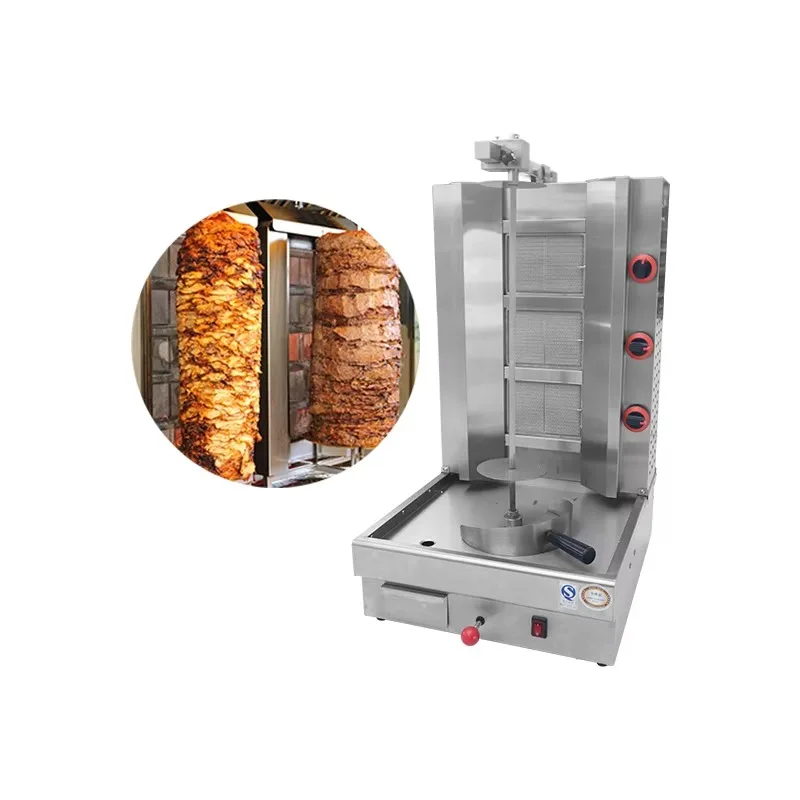Automatic 4-Burner Stainless Steel Electric Kebab Grill Machine for Commercial Restaurants & Use