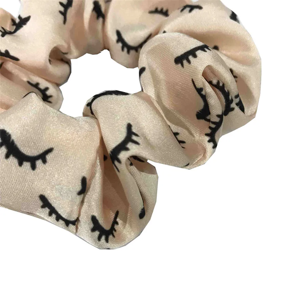 5 Stück/20 Stück Haargummis mit Wimpernmuster, elastisches Haarband, Haargummi, Pferdeschwanzhalter für Damen, Accessoires, Stoff-Kopfbedeckung – Detail 3