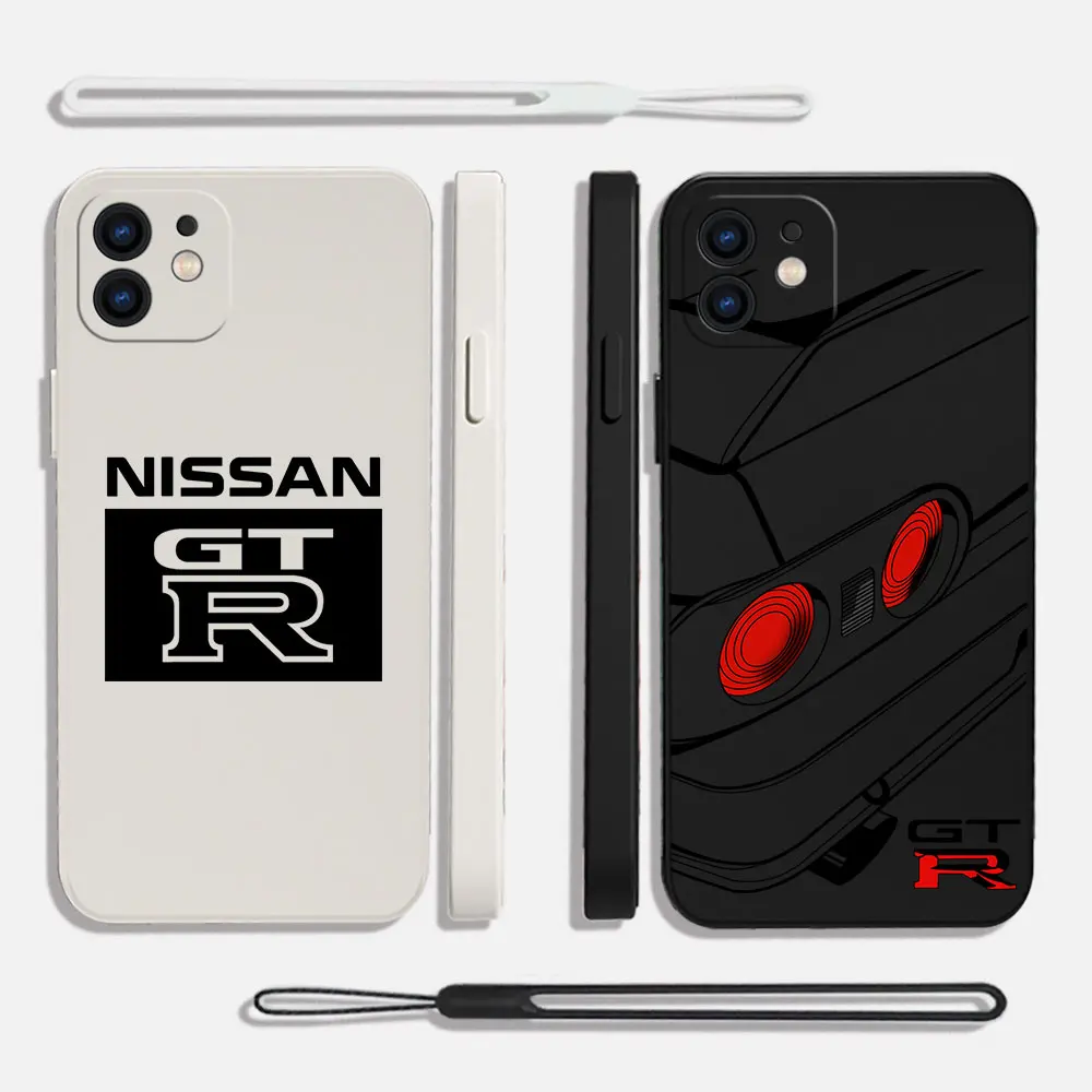 

JDM Super Sports Car GTR Phone Case For OPPO Reno 3 4 8 8T 8Z 7 7Z 6 5 F19 F9 Pro 4G 5G Liquid Soft Silicone Cover With Hand