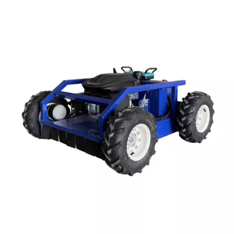 جزازة العشب تعمل بالتحكم عن بعد، جزازة تشذيب البستان أوتوماتيكية بالكامل، ماكينة إزالة الأعشاب الضارة متعددة الوظائف