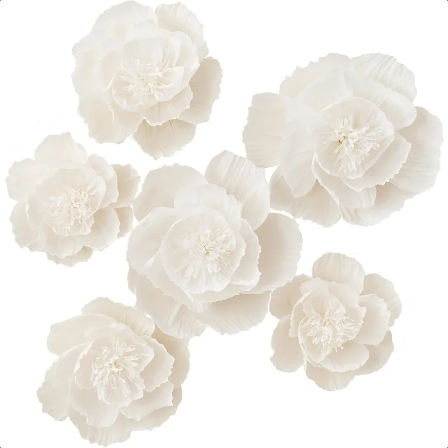 

Crepe Paper Flowers Decoration for Wall Artificial Flowers for Wedding Decor Flower Backdrop Decor Baby Shower Birthday Party P