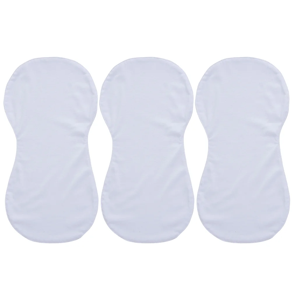 3 Pcs Blank Heat Transfer Double Layer Baby Pad Sublimation Burping Cloth for DIY Absorb Water