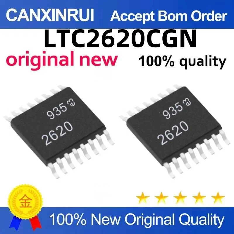 LTC2620CGN LTC2620 SSOP16-pin SMD 12-bit DAC Digital-to-Analog Converter Quality Assurance