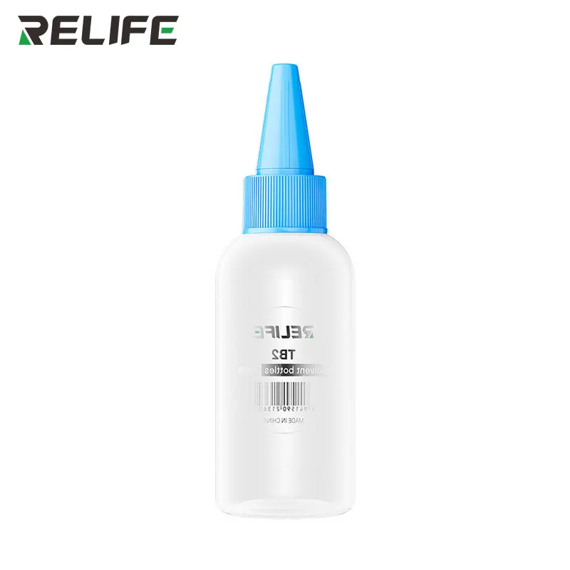 Frasco de plástico vacío de 50 ml RELIFE TB2 con aguja para dispensar pegamento de resina y soldadura 6