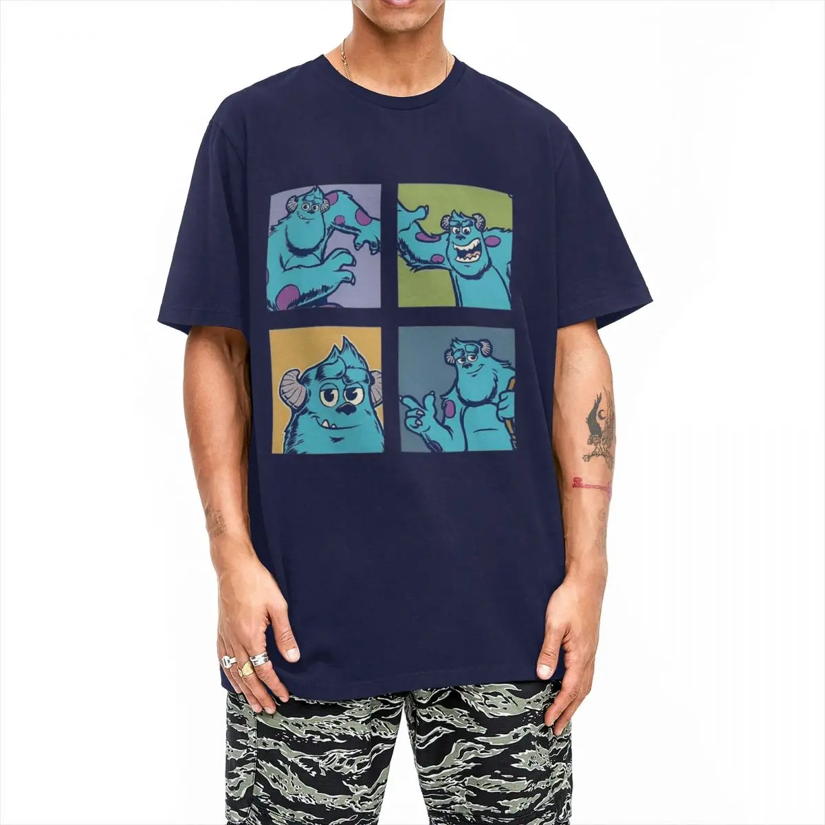 Men Women Sulley Sullivan Monsters Inc University T Shirts 100% Cotton Tops Short Sleeve Crewneck Tee Shirt Gift T-Shirts