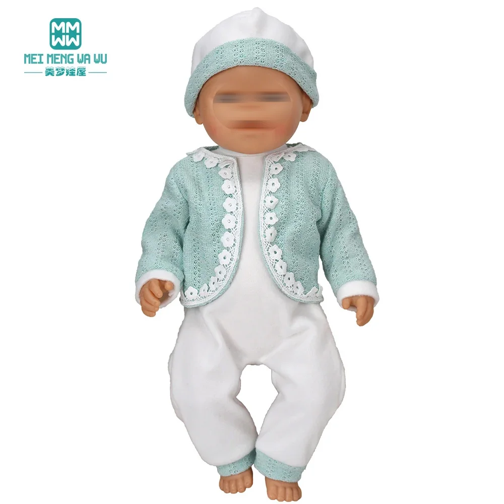 Baby doll clothes for 43-45cm toy new born doll and american doll Angel wings dress, Cartoon jumpsuit