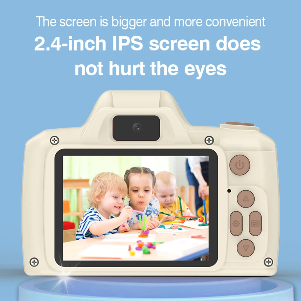 كاميرا كرتونية بعدسة طويلة للأطفال ، كاميرات فيديو رقمية عالية الدقة ، ألعاب سيلفي ، هدية أطفال ، عرض W بكسل ، جديد