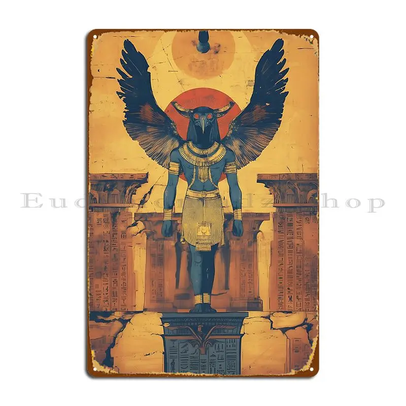 Anunnaki Anz%C3%Bb Metal Signs Decoration Bar Retro Create Designing Tin Sign Poster