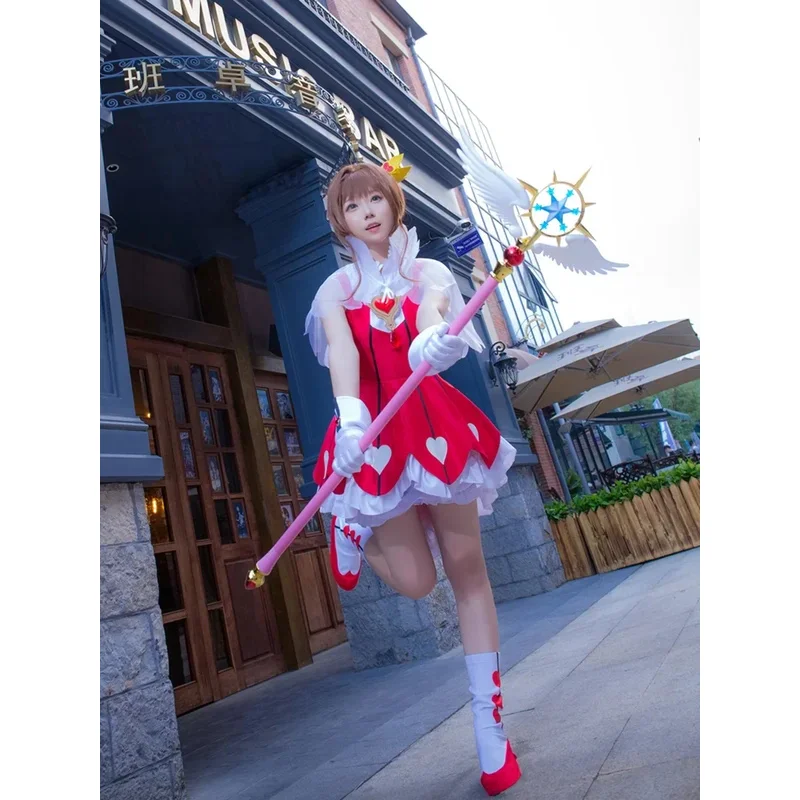 44,8 дюйма, длина Cardcaptor, прозрачная карта, Kinomoto Sakura, косплей, палочка Star Dream, волшебная палочка, костюм для Хэллоуина, реквизит yi;4