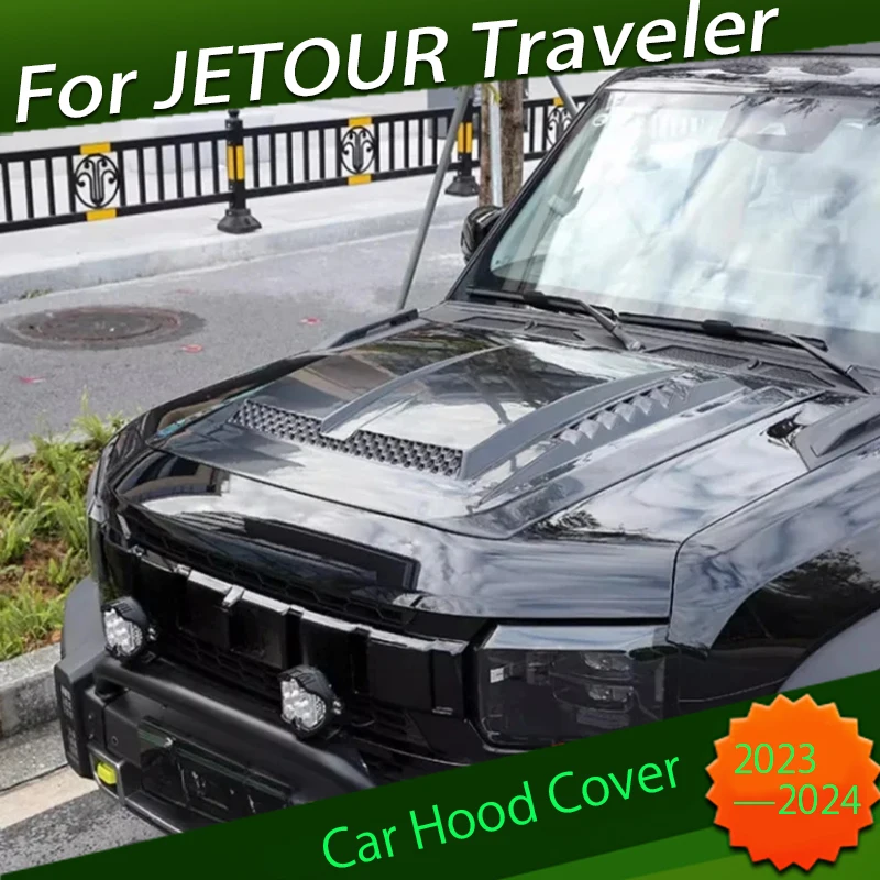 

Car Hood Cover Decorative Stickers Fit for Chery JETOUR Traveler T2 2023+ Modified Engine Hood Fake Air Intake Car Exterior Part