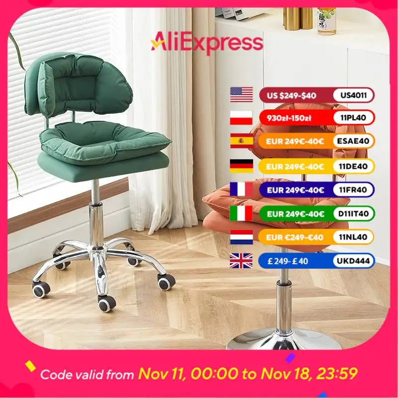 

Japan Decorative Piece Bar Chair Contemporary High Ergonomic Office Bar Chair Counter Stools Swivel Sgabello Cucina Furniture
