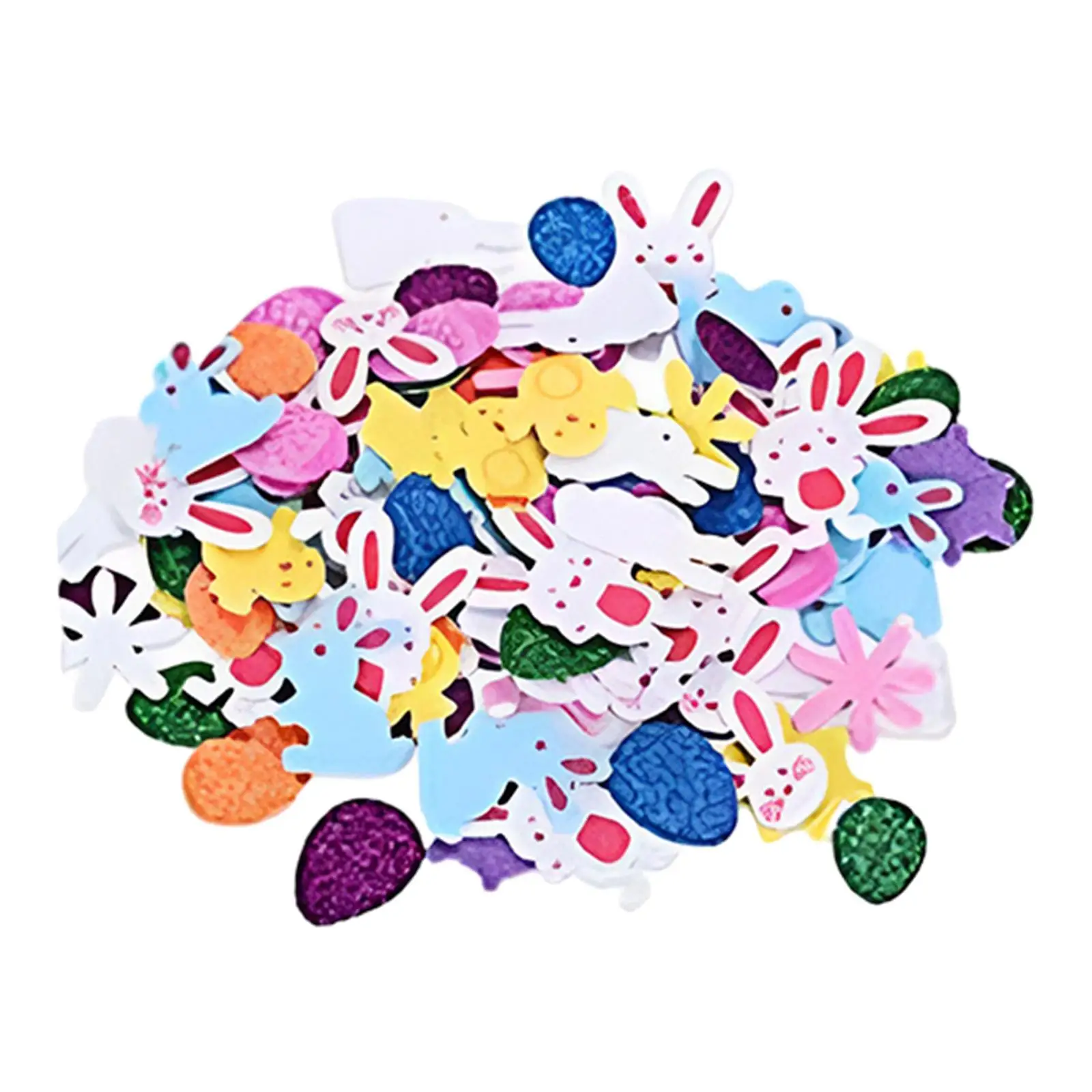 Easter Egg Bunny Stickers for Kids Mixed Reusable Cartoon Easter Stickers for Envelope Greeting Card Laptop Gifts Tag Scrapbook