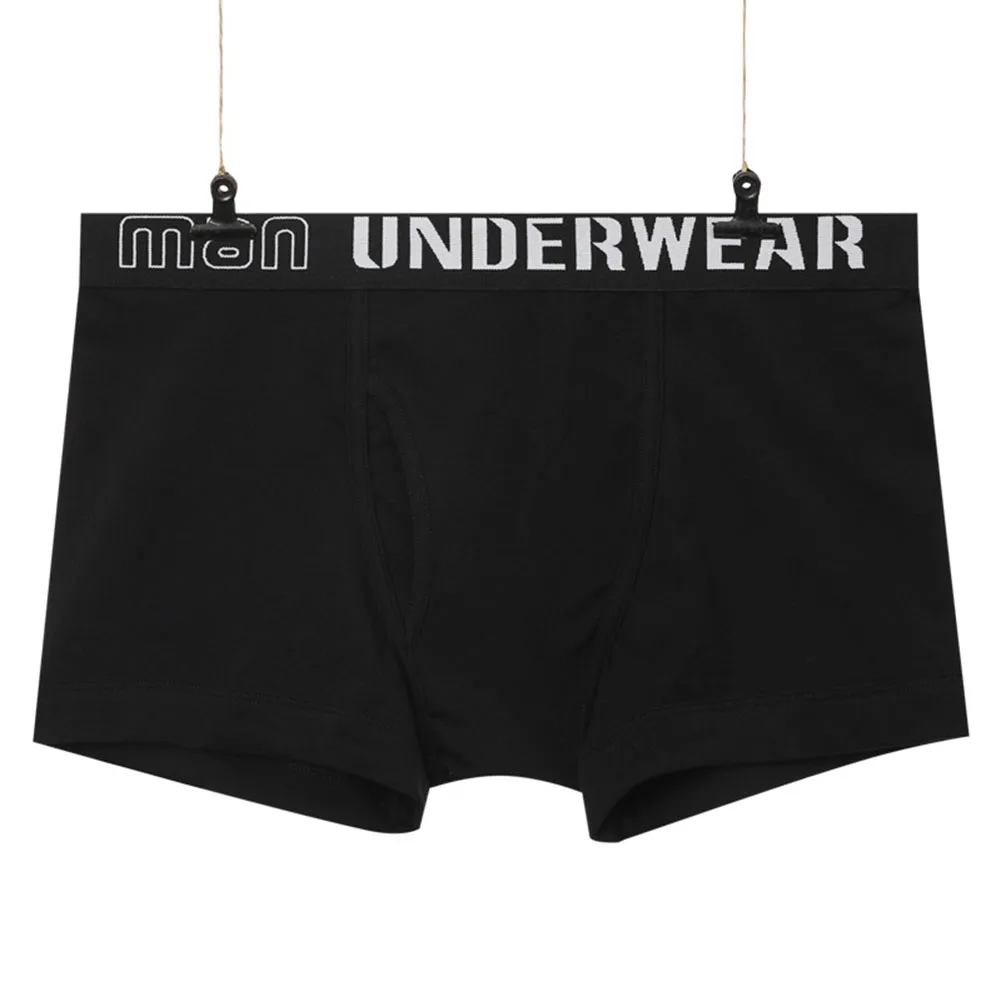 

Comfy Fashion Men's Brief Underwear Cotton Lingerie Low Waist Panties Solid Color All Boxer Briefs All Season