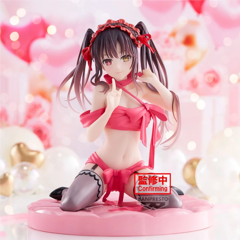 

Bandai Original Kurumi Tokisak Happy Birthday Present Action Figure DATE A LIVE Toys For Kids Gift Collectible Model Ornaments