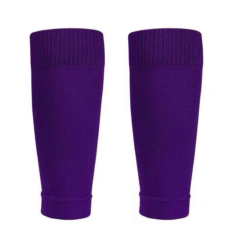 1Pair Breathable Soccer Football Leg Brace Socks Sleeves Adult Kids Shin Guards Calf Protection Sports Leg Cover view 3