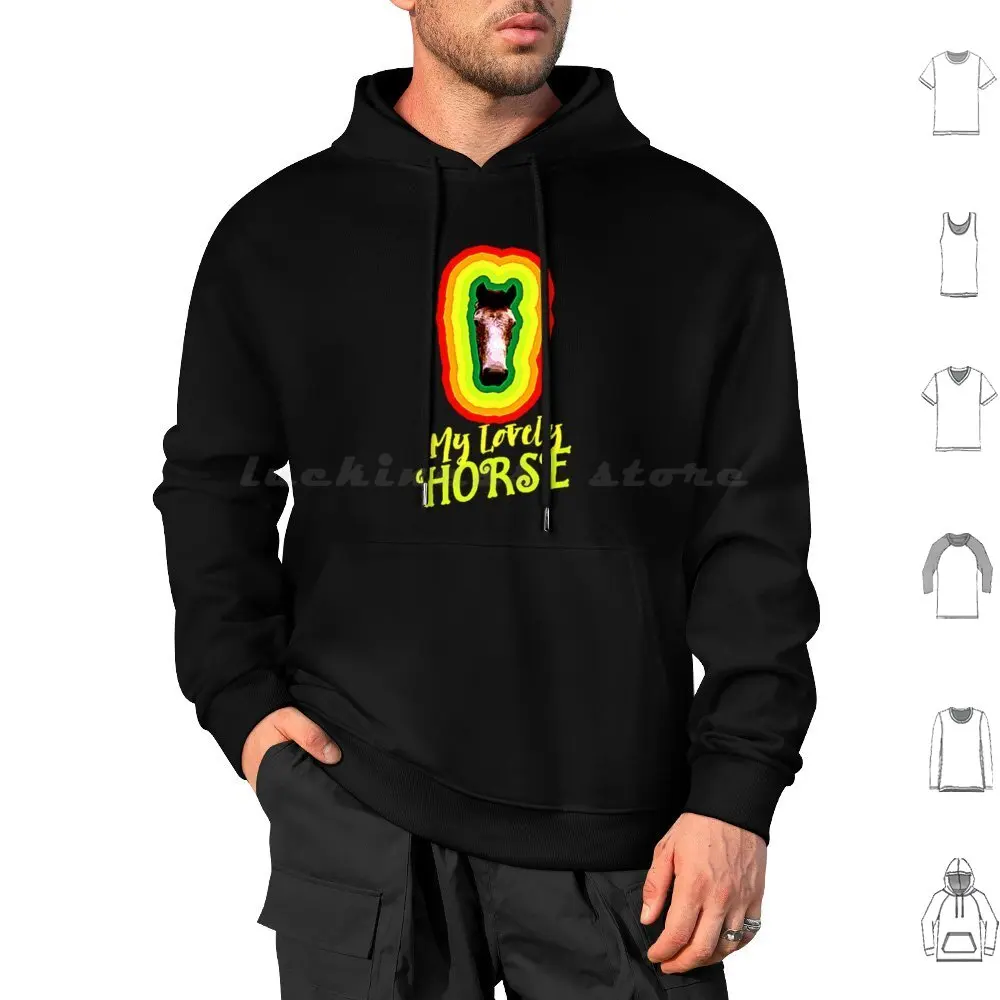 My Lovely Horse Classic Hoodies Long Sleeve Classic Bishop Brennan My Lovely Horse Drink Careful Now Island Funny