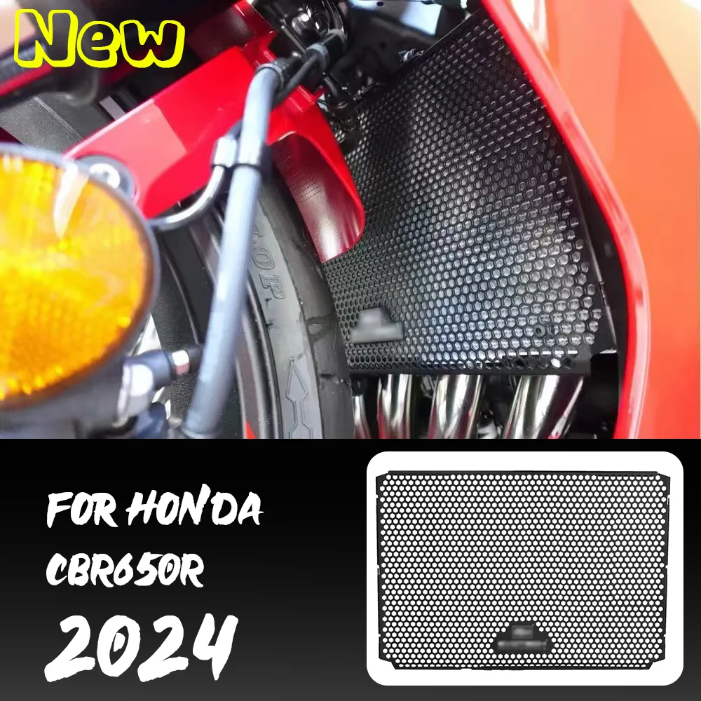 

Black Motorcycle Radiator Water Cooler Grille Guard Cover Protector For Honda CBR650R 2024