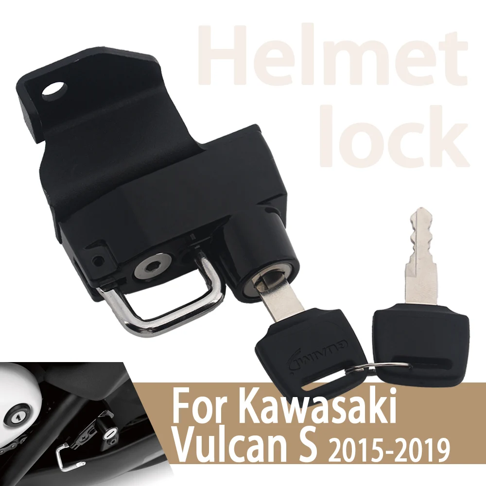 For Kawasaki VN650 Vulcan S 650 Helmet Lock Kit Motorcycle Helmets Security Anti-Theft Lock Rust-Proof Aluminum Accessories