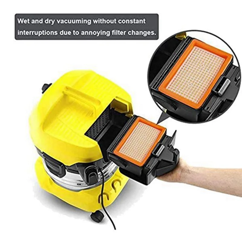 B89B-For KARCHER MV4، MV5، MV6، WD4، WD5، WD6، WD5P، WD6P ملحقات المكنسة الكهربائية فلتر وحقيبة الغبار