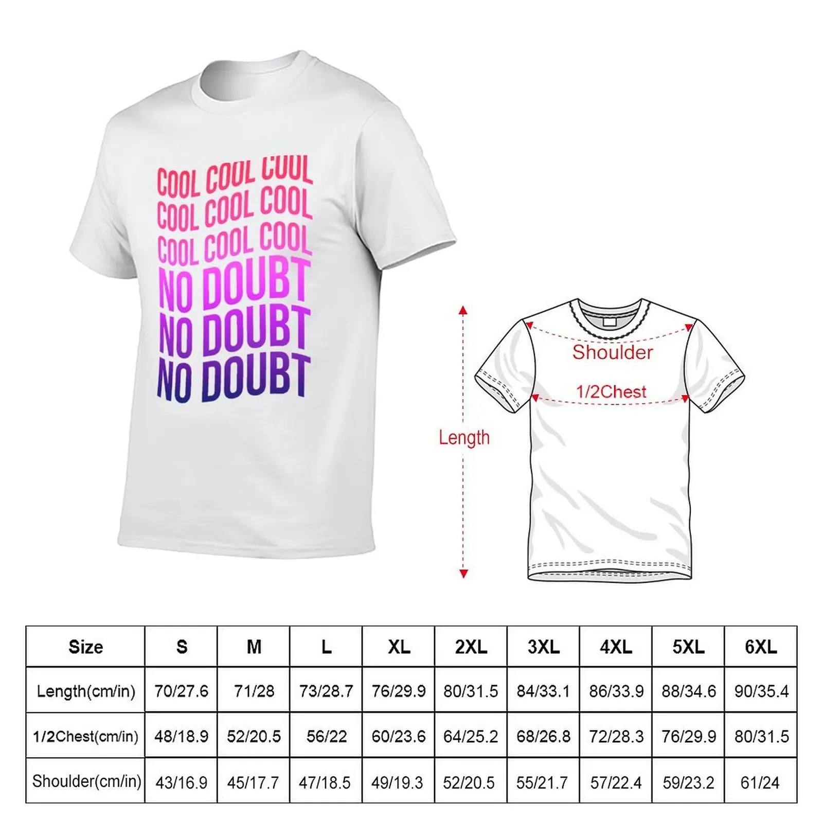 Cool No Doubt Jake Peralta Quote T-Shirt t shirts with prints man tshirt T-Shirt
