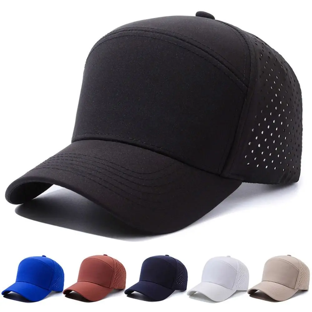 New Fashion Fast Dry Baseball Cap Breathable Women Men Cotton Snapback Caps Solid Hip Hop Hats Versatile Duck Tongue Cap