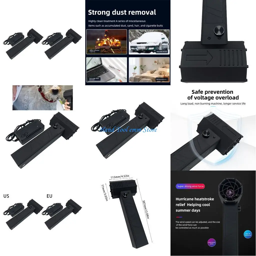 

H37F 130000RPM Electric Air Dusters Jet Dry Blower 3 Speed Rechargeable Cooling Fan