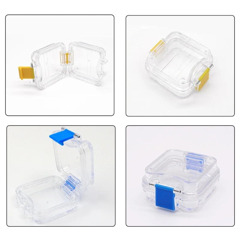 F92D Clear Clear Diamonds Jewelry Display Box For Rings Earrings Necklaces