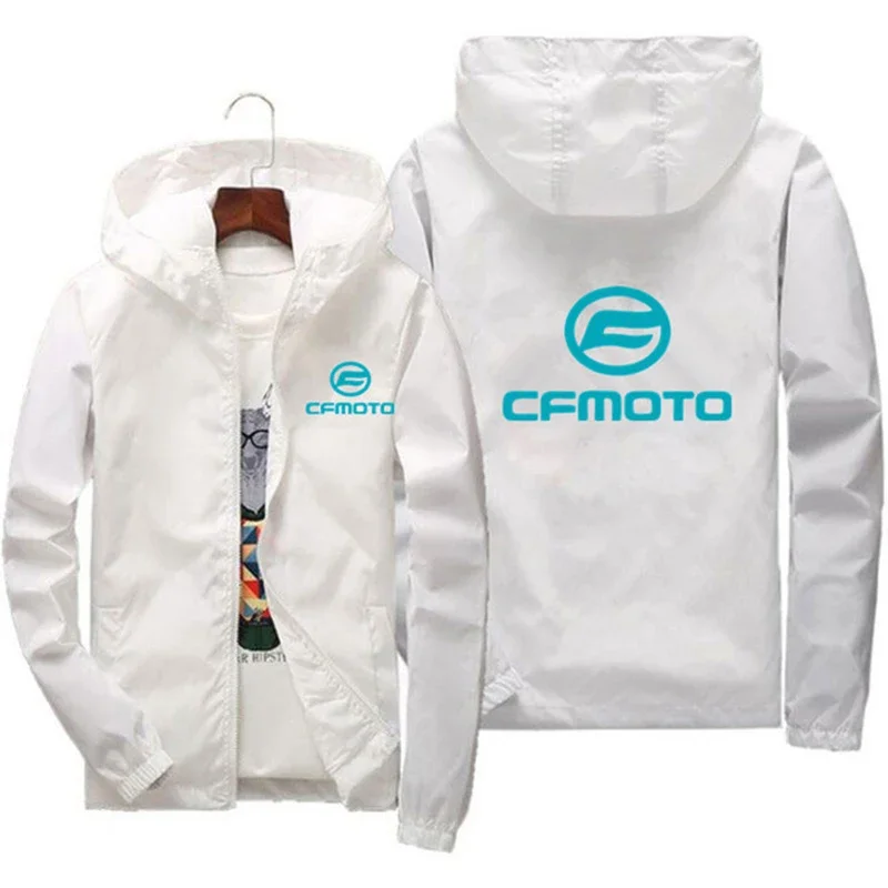 2024 New Cfmoto  Men's Racing Suit Jacket Long Sleeves Casual Gradient Motorcycle Waterproof Coat Print Clothing Comfortable Top