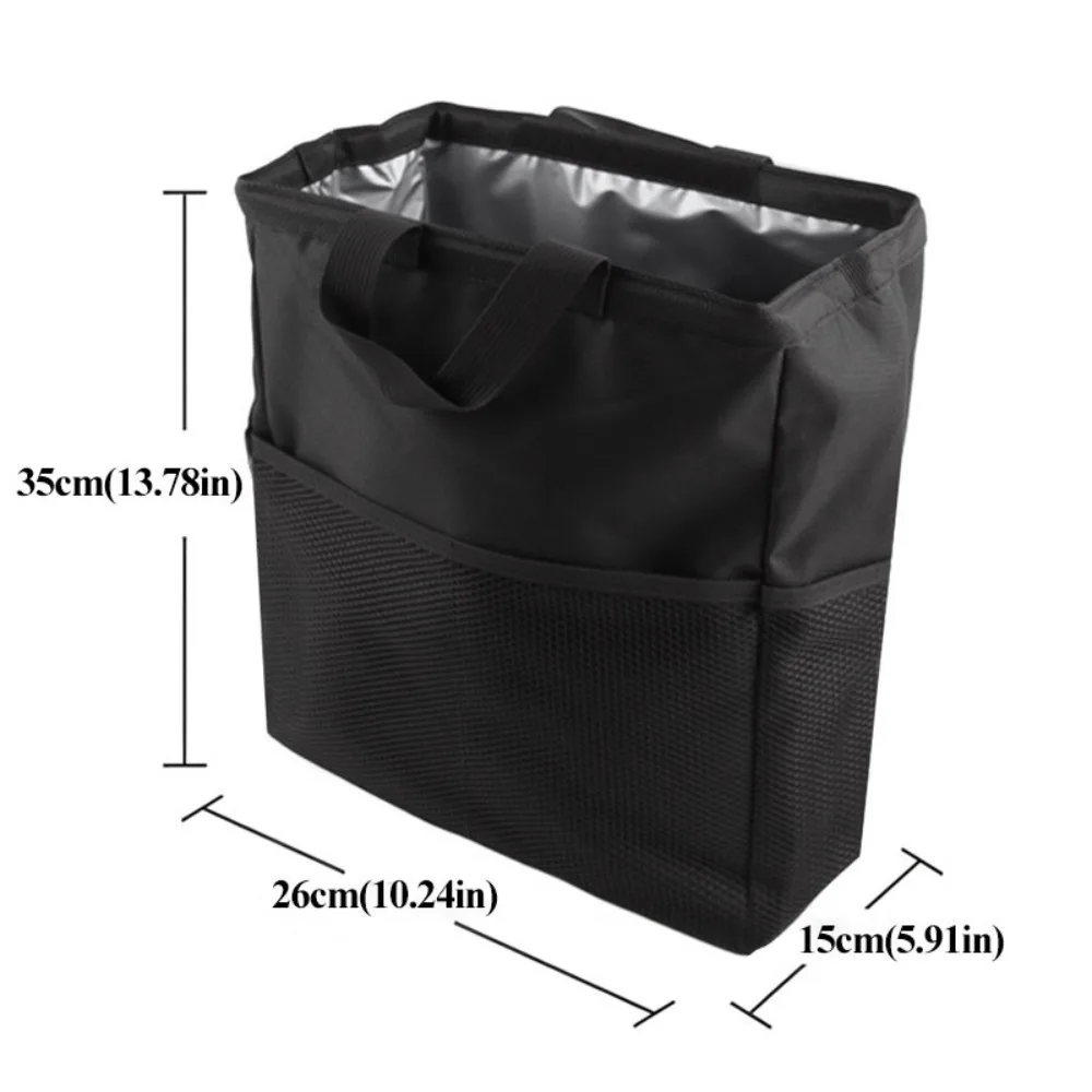 

Waterproof Car Seat Back Trash Holder Large Capacity Collapsible Garbage Storage Foldable Leak Proof Hanging Litter Bag SUV