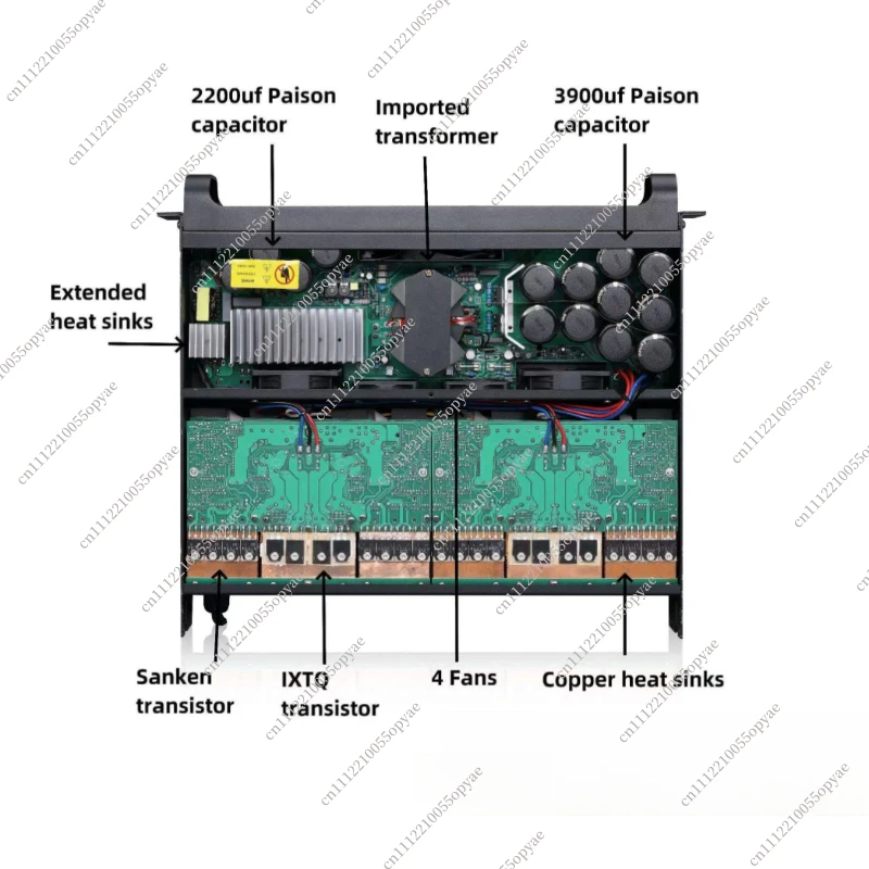Class TD High Power Amplifier FP10000Q Pure Post-stage Amplifier Suitable for Professional Stage Performance & Subwoofer
