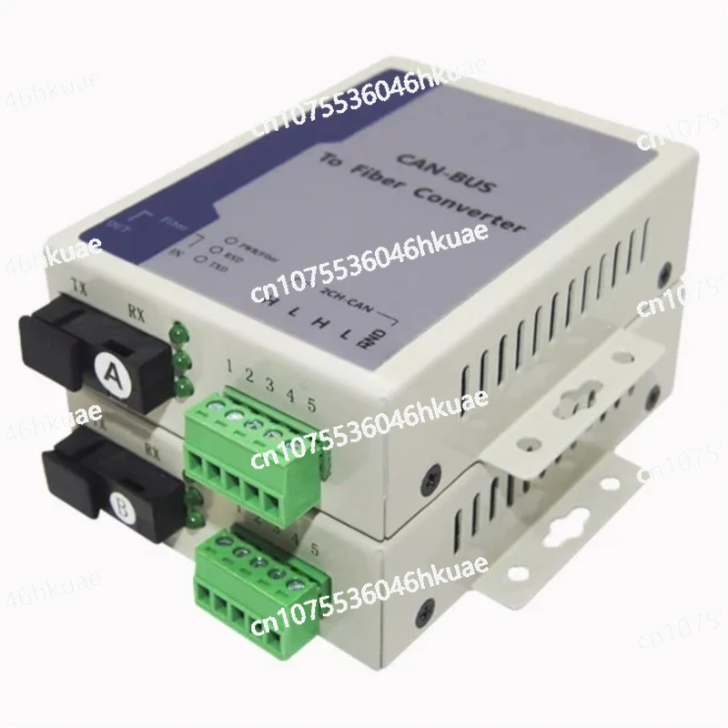 1 or 2 Channel CAN-BUS To Fiber Converter Extender Optical CAN BUS Transceiver Repeater