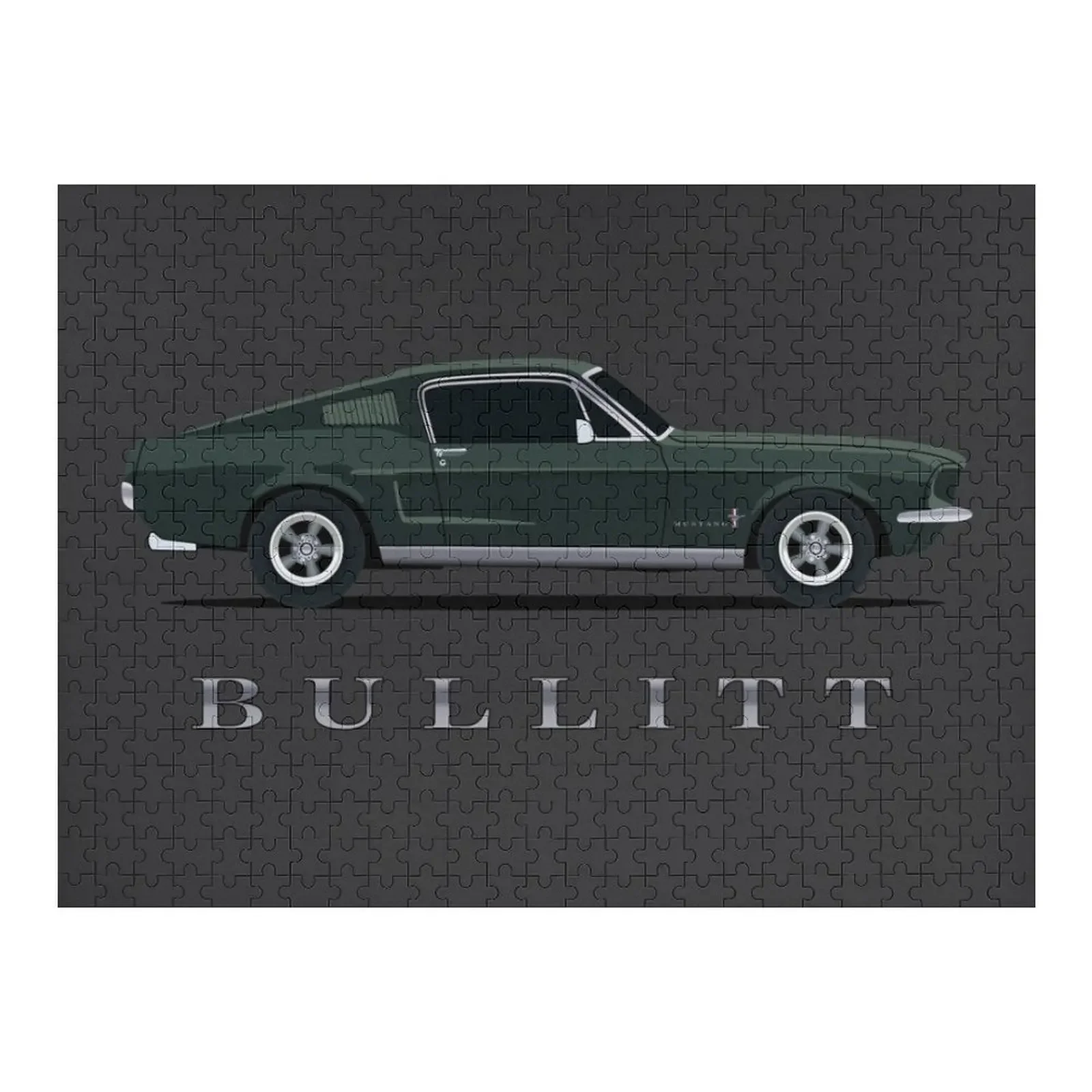 

Головоломка Mustang Bullitt, персонализированная картина с именем животного, персонализированный подарок, детский деревянный пазл