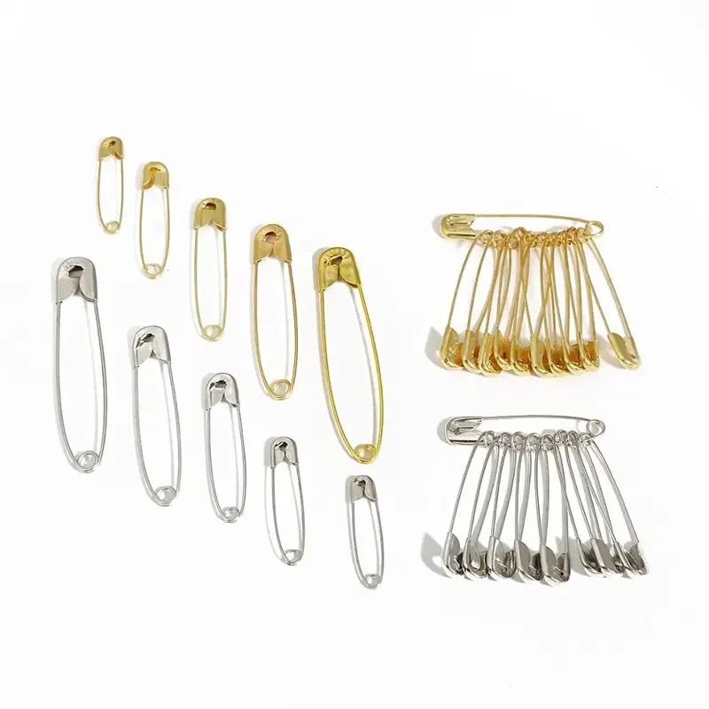 50/100/150pcs Gold Silver Safety Pins 6-12MM Metal Clips DIY Sewing Tools Accessories Pin Brooch Apparel