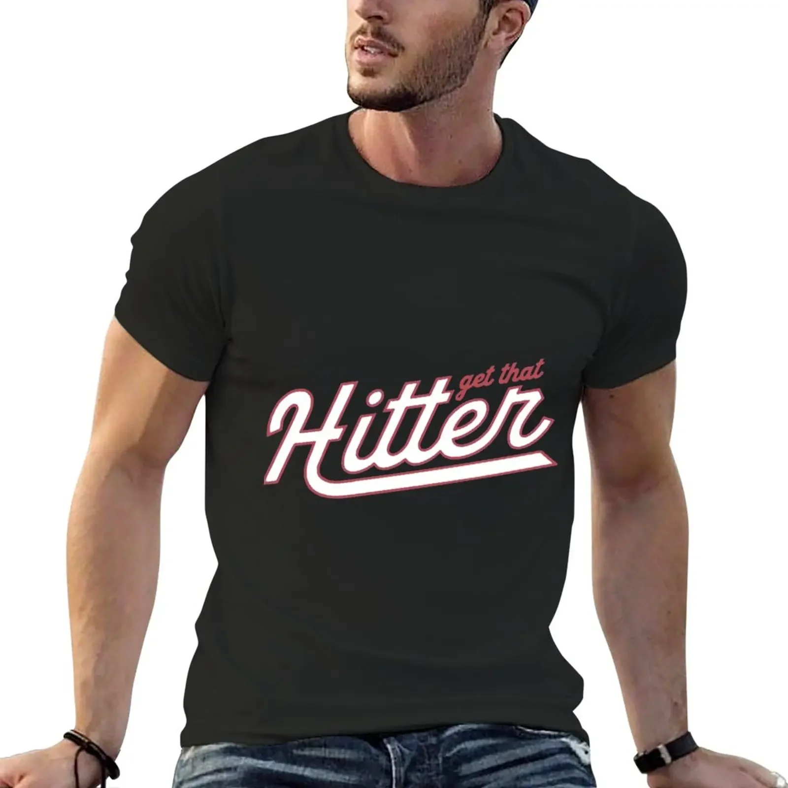 Theo Von Get That Hitter T-Shirt boys animal print korean fashion tshirts for men