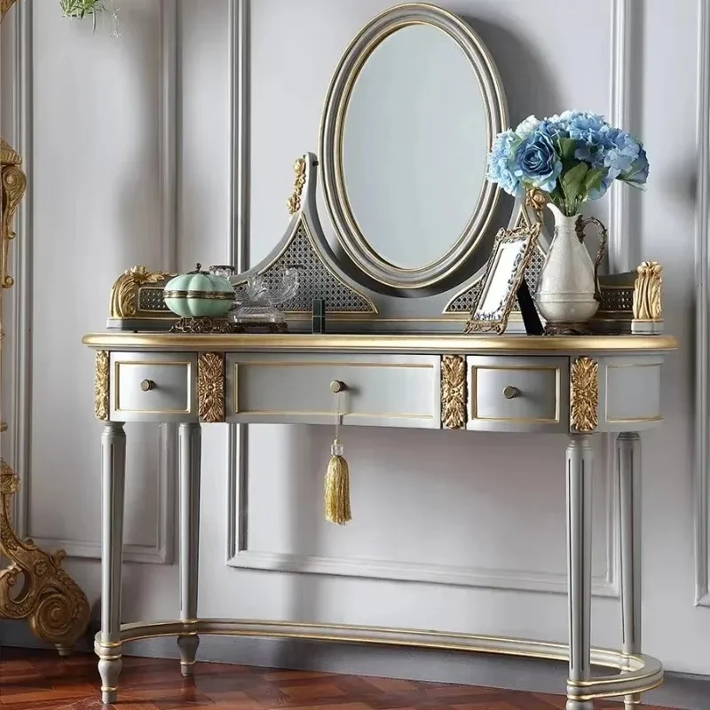 طاولة زينة حديثة للتخزين، مجموعة كاملة جمالية لغرفة المعيشة، خزانة مكياج فاخرة لتوفير المساحة، أثاث غرفة نوم Meuble Coiffeuse #3