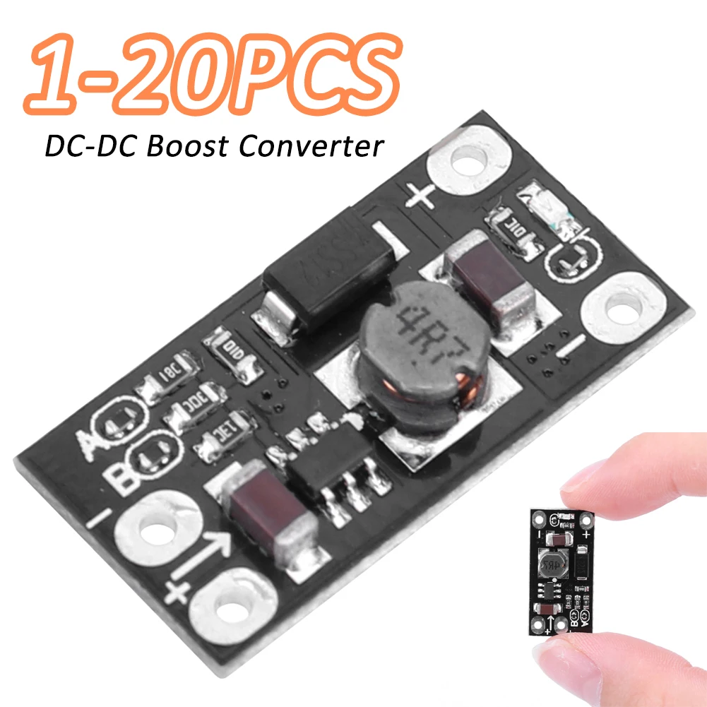 1-20pcs Mini-DC-DC-Boost-Up-Wandler 3V 3,2 V 3,3 V 3,7 V 5V 9V bis 12V Spannungs regler Lithium-Batterie-Boost-Board