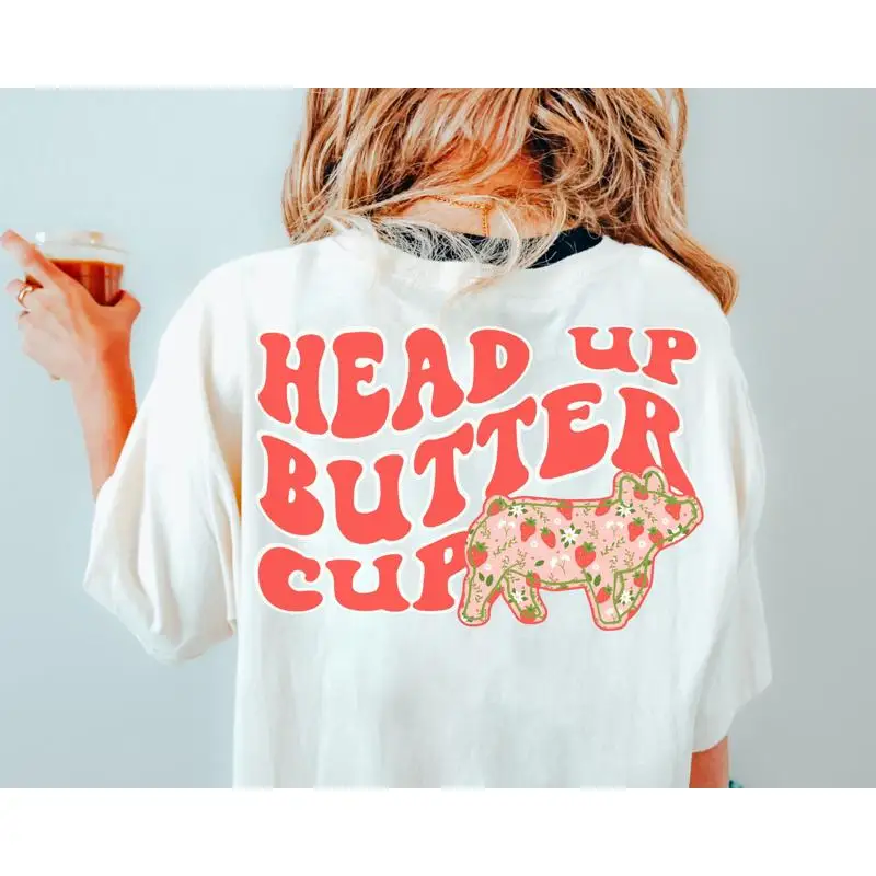 

Head Up Show Pig T Shirt Swine Stock Girl Mama Breeder For Mom Kid Youth