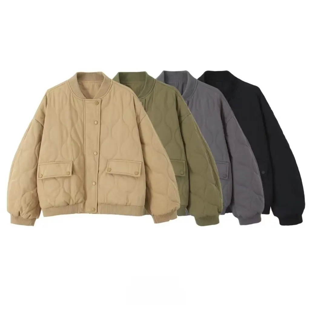 

Women's Loose Pilot Cotton-Padded Jacket Coat Autumn Winter Fashion European American Style