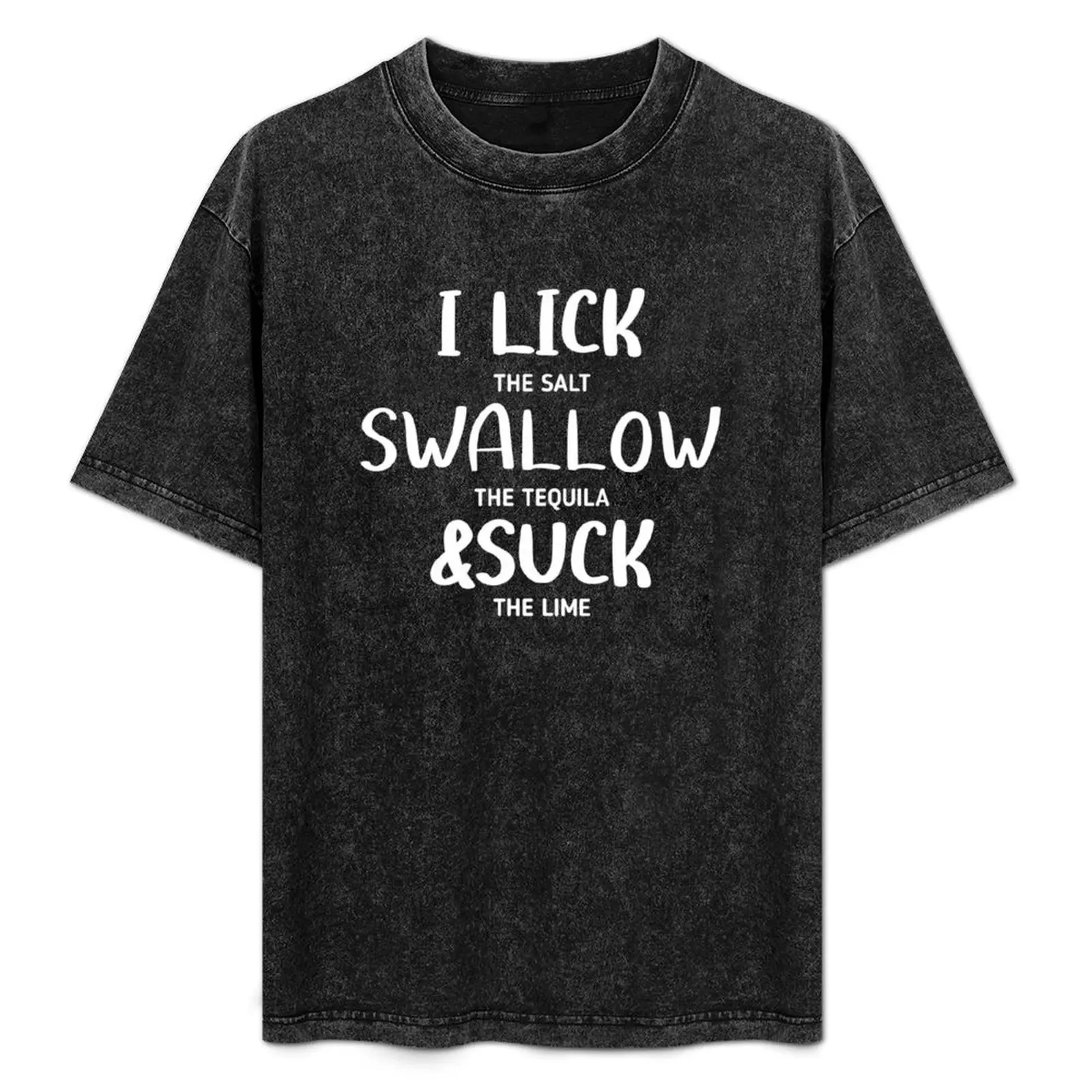 Lamer el sal, golondrina el Tequila y chupa el lima Camiseta tops camisetas gráficas tallas grandes trajes para hombres