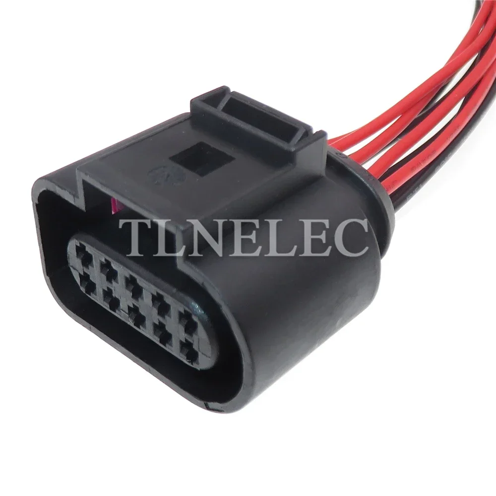 10 Pin Way Car Door Lock Sockets with Wires Auto Headlight Wiring Terminal Connector For VW Audi 1J0973715 1J0973815 6X0973815